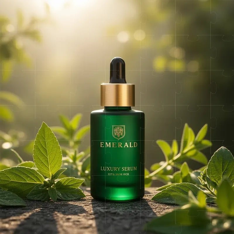 Luxury Skincare Serum Product Photography