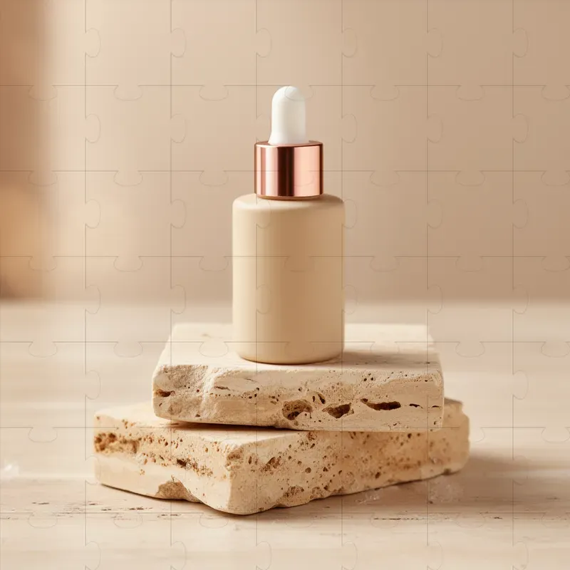 Luxury Skincare Serum Product Photography