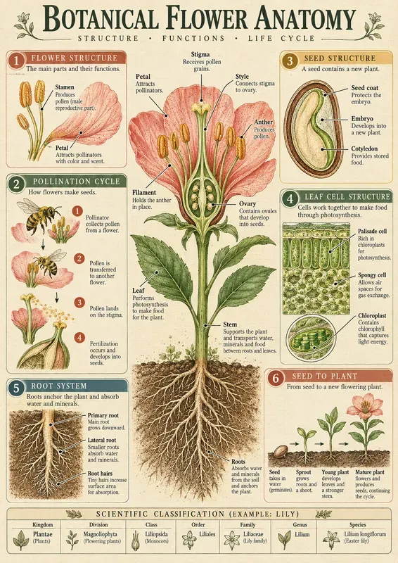 Retro Botanical Science Poster Kits