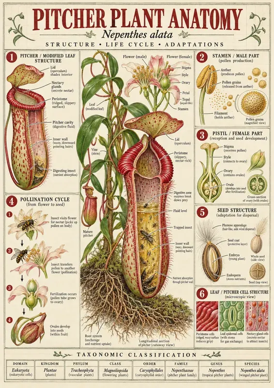 Retro Botanical Science Poster Kits