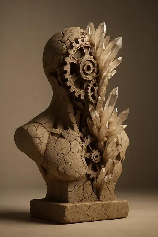Cracked Stone Sculptures