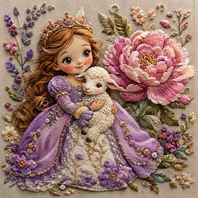 Whimsical Embroidered Characters