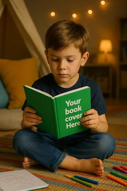 Book Mockup Readers Ultrarealistic