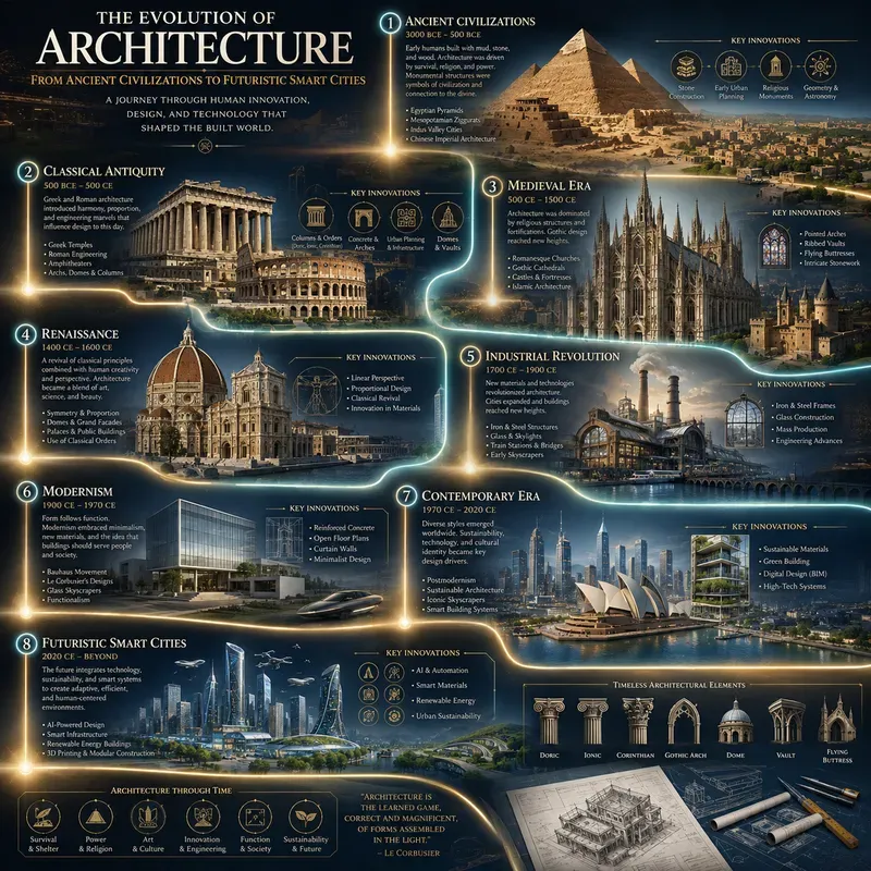 Evolution Timeline Infographics