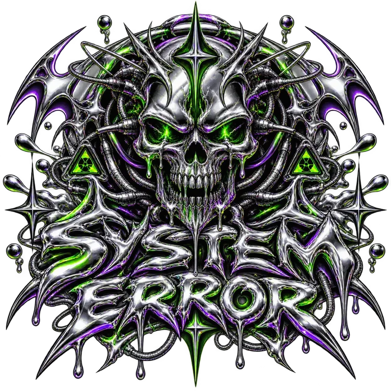 Y2k Chrome Tshirt Graphics