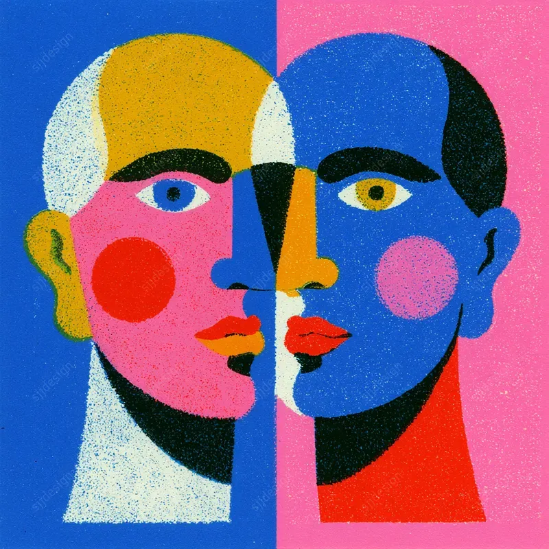 Grainy Folk Poster Graphics