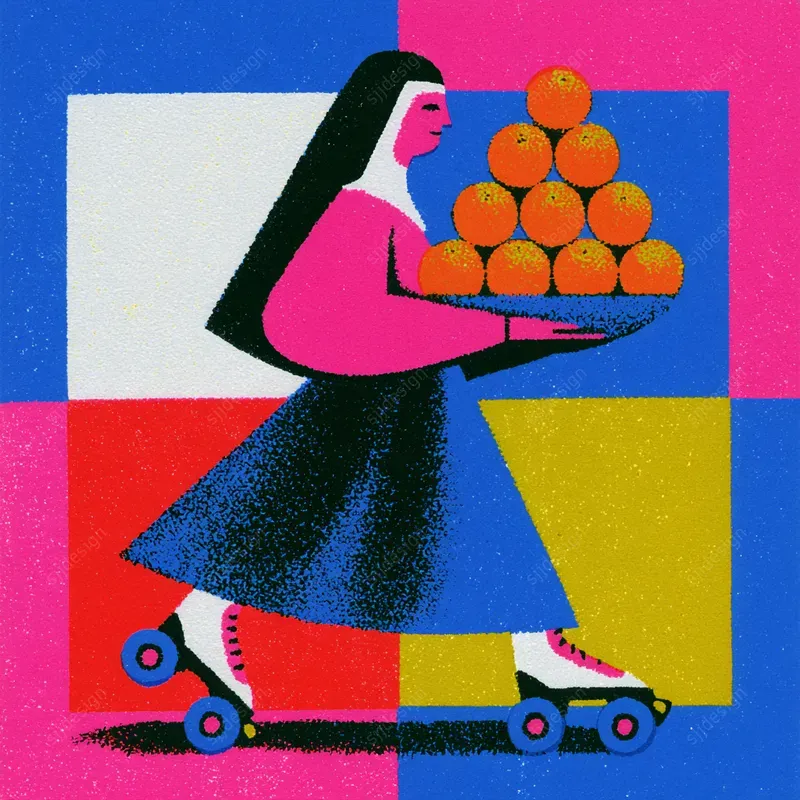 Grainy Folk Poster Graphics
