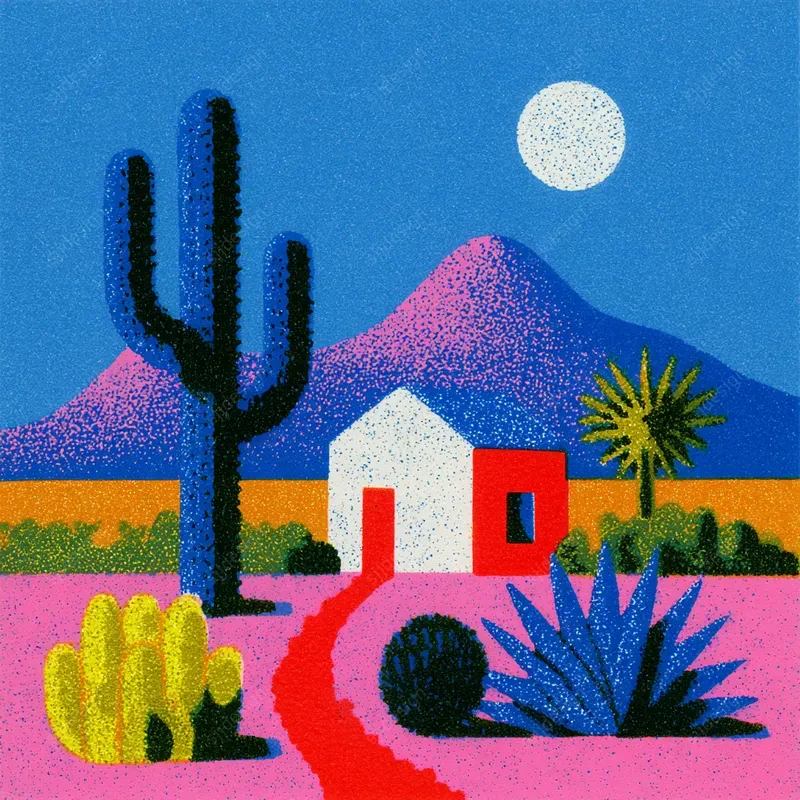 Grainy Folk Poster Graphics