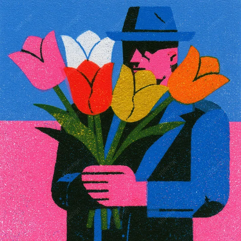 Grainy Folk Poster Graphics