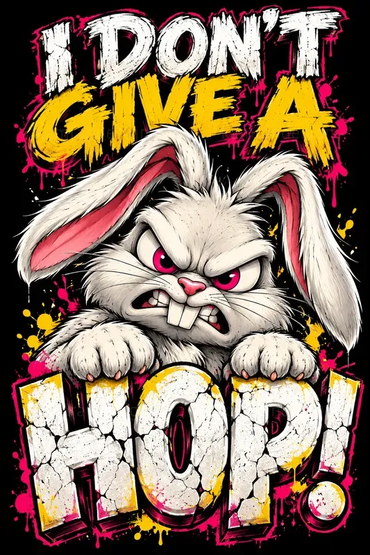 Angry Animal Typography Posters