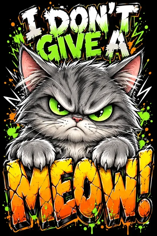Angry Animal Typography Posters