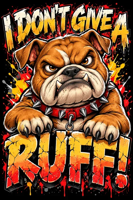Angry Animal Typography Posters