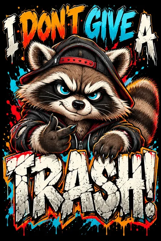 Angry Animal Typography Posters