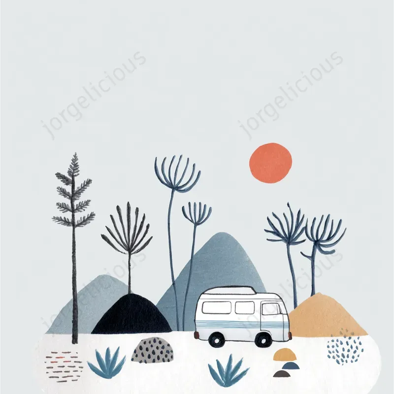 Soft Minimal Storybook Illustrations