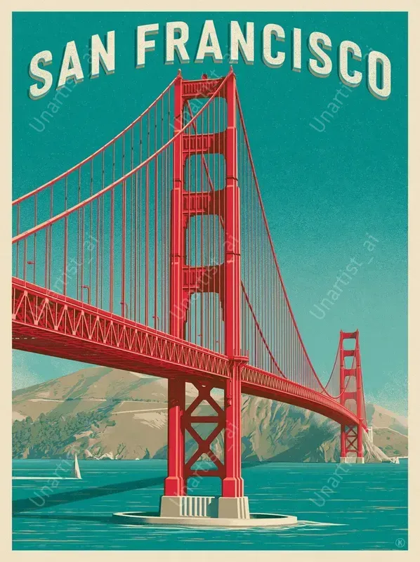 Retro 1950s Travel Posters