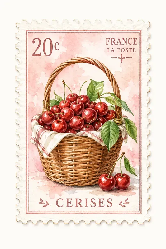Watercolor Coastal Postage Stamps