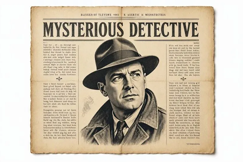 Retro Newspaper Conspiracy Poster Art