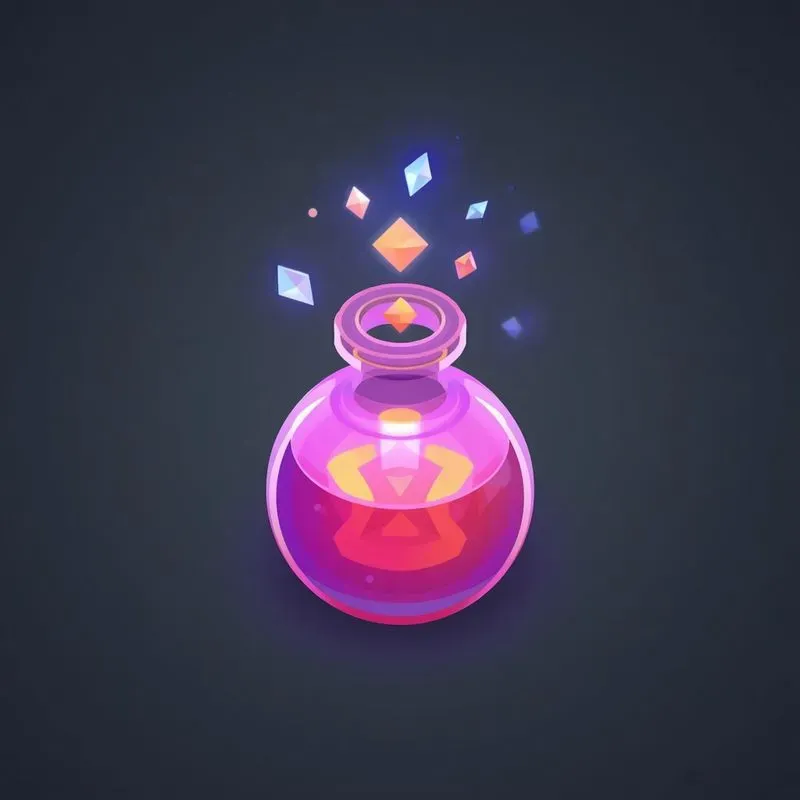 3D Fantasy Game Potion Icons