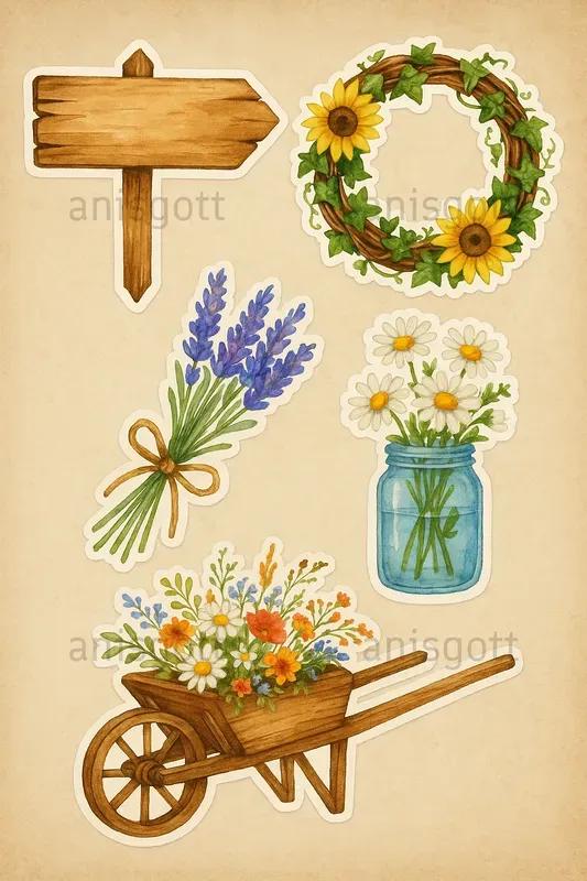 Rustic Farmhouse Junk Journal Kits