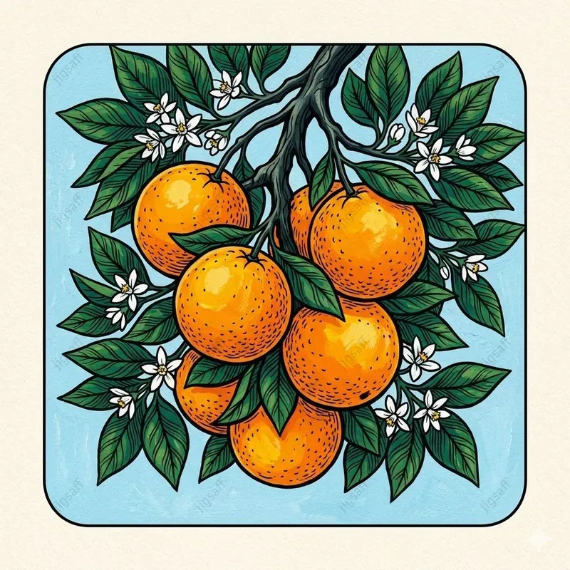 Stylized Graphic Botanical Gouaches