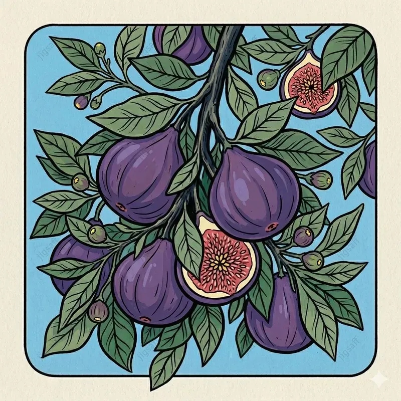 Stylized Graphic Botanical Gouaches