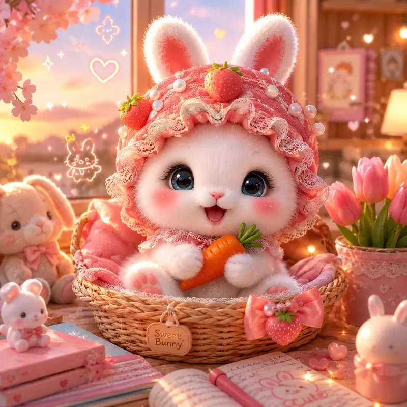 Kawaii Cozy Animal Portraits