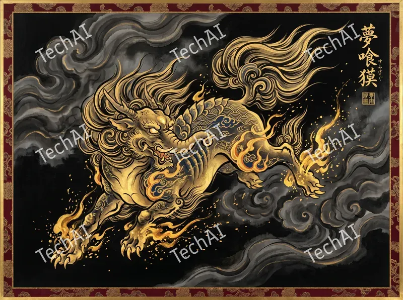 Neotraditional Gold Leaf Art