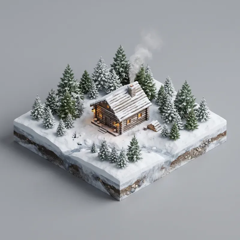 Isometric 3D Mini Worlds Objects