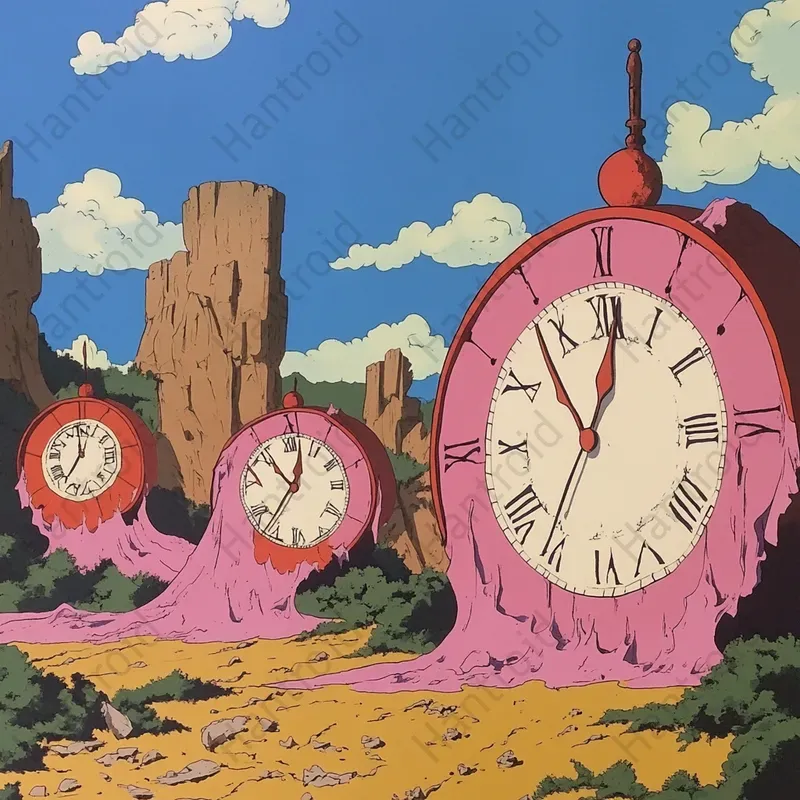 Surrealist Time Distortion Art