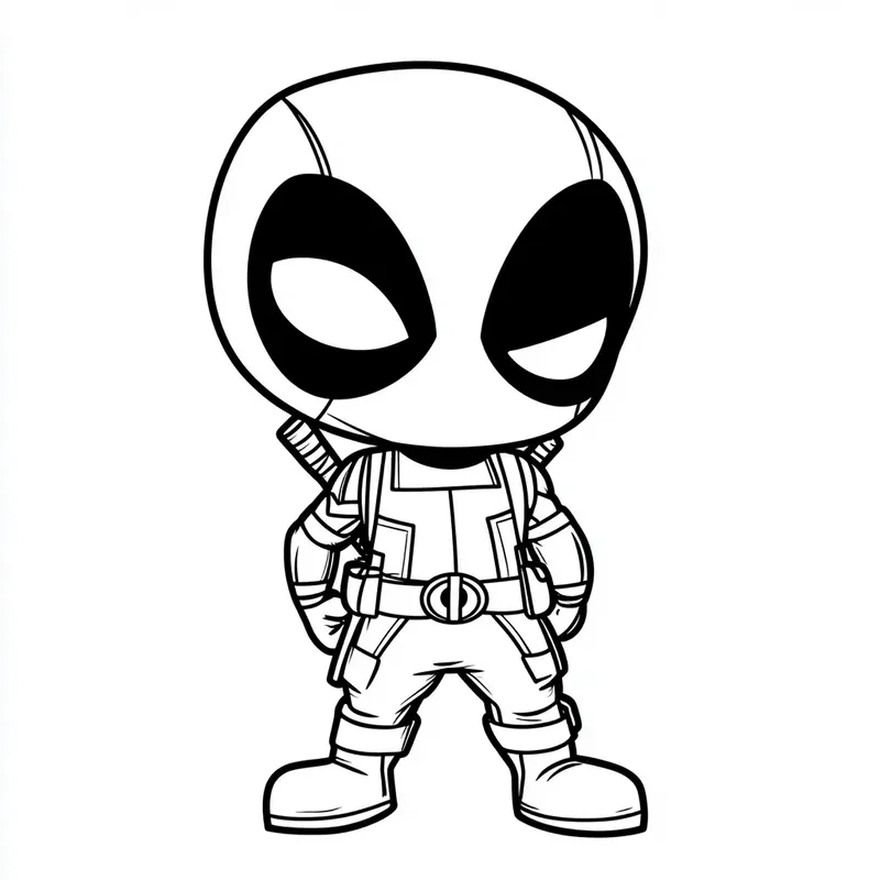 Marvel Kawaii Characters Coloring Pages