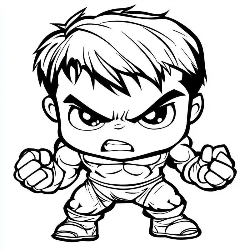 Marvel Kawaii Characters Coloring Pages