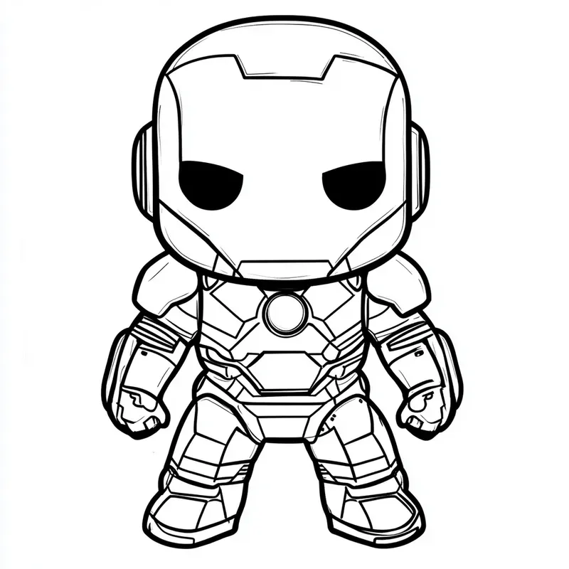Marvel Kawaii Characters Coloring Pages