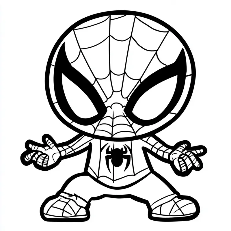 Marvel Kawaii Characters Coloring Pages