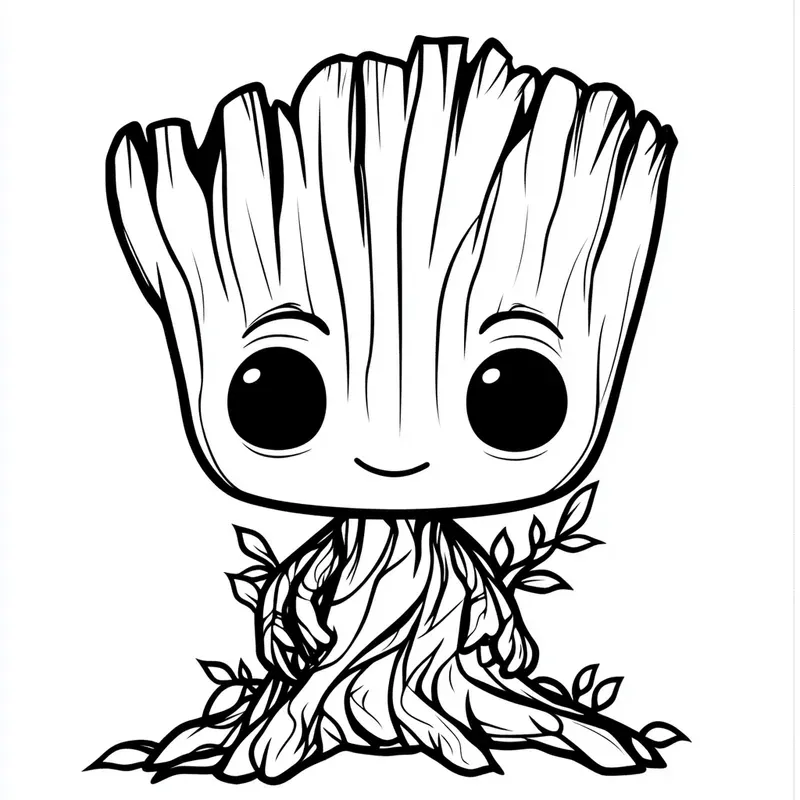 Marvel Kawaii Characters Coloring Pages