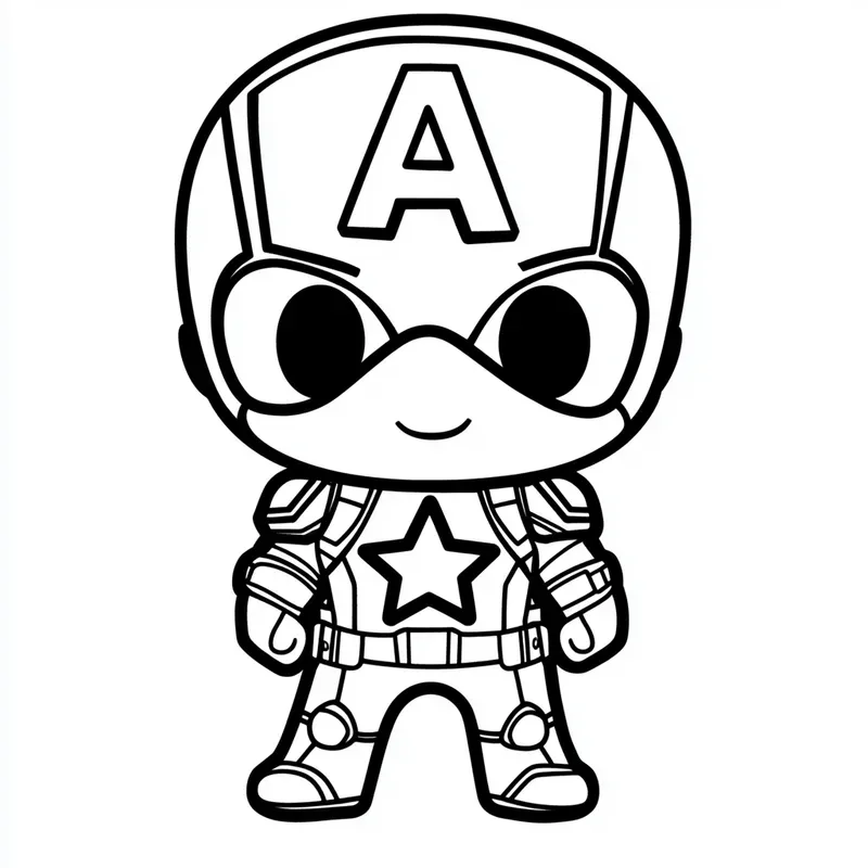 Marvel Kawaii Characters Coloring Pages