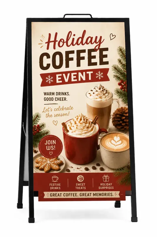 Coffee Shop Promotional Standees