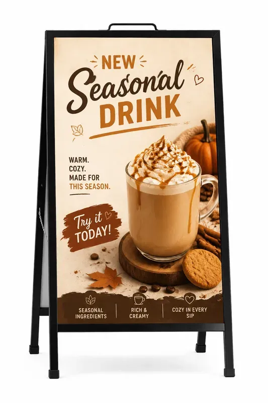 Coffee Shop Promotional Standees