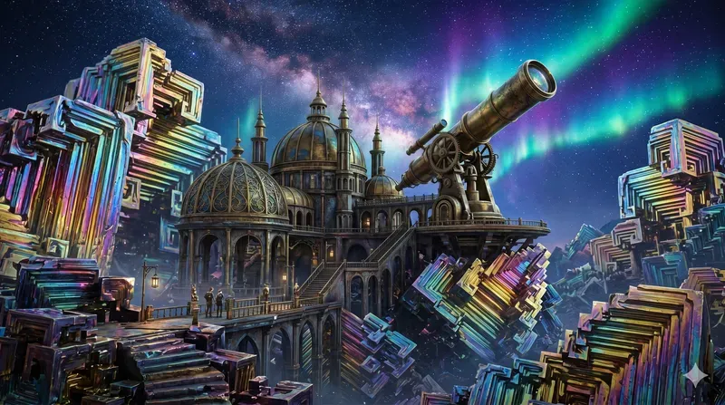 Epic Crystal Punk Ethereal Geode Cities