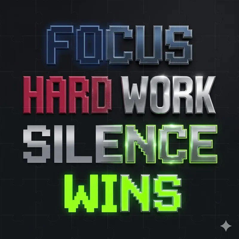 Pixel Realism Text Generator