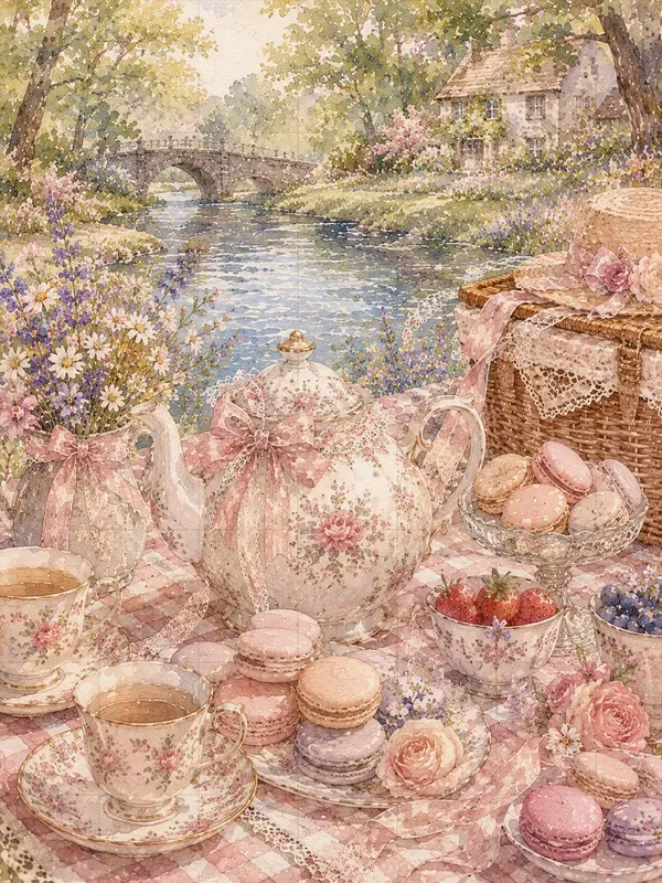 Coquette Picnic Watercolors