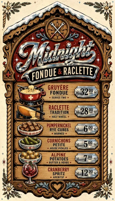 Alpine Chrome Menu Boards