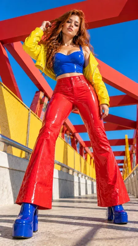 Neon Pop Fashion Photo Shoots
