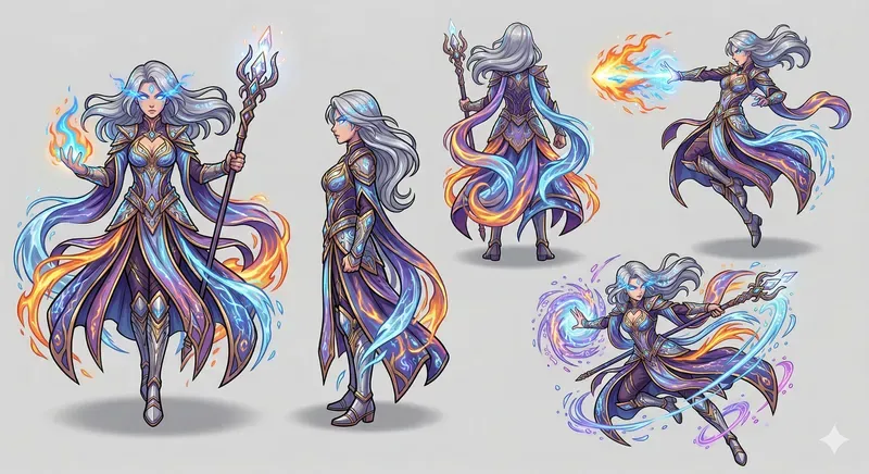 Multiview Fantasy Concept Art
