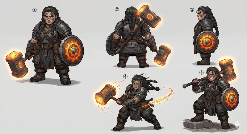 Multiview Fantasy Concept Art