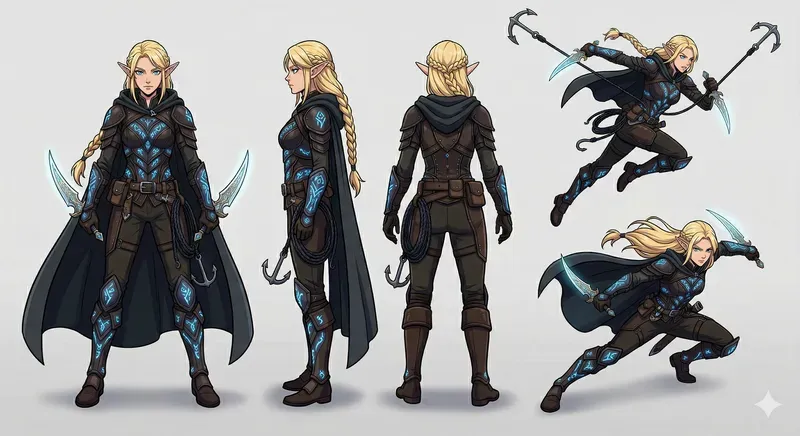 Multiview Fantasy Concept Art