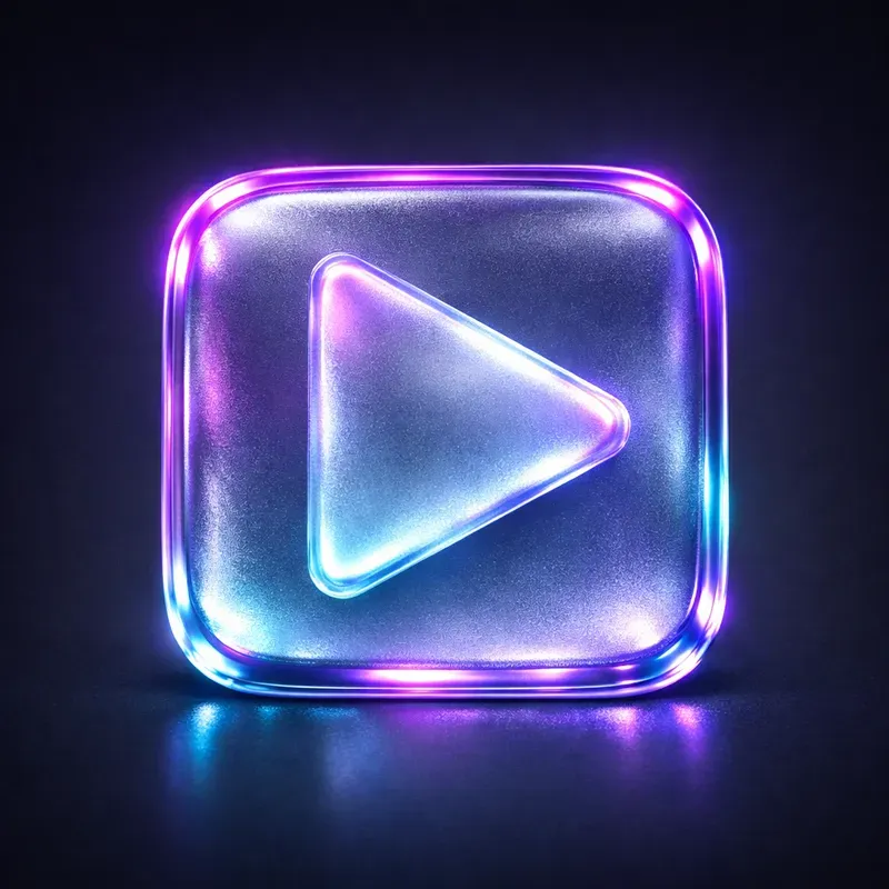 Premium 3D Neon Glass App Logos Packs
