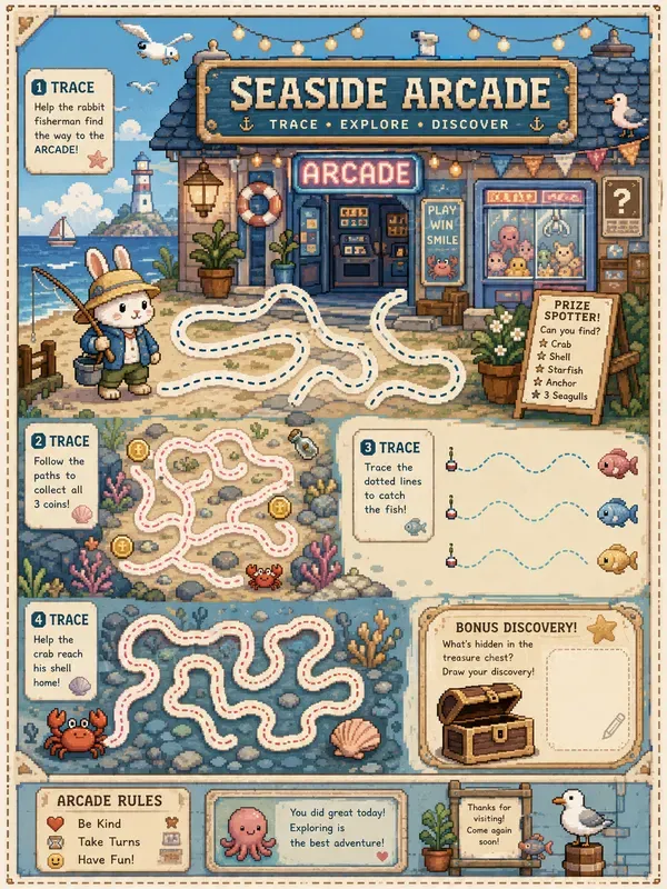 Cozy Pixel Art Activity Pages