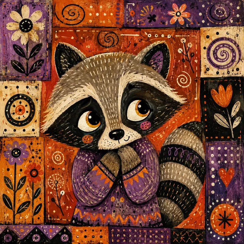 Whimsical Folk Art Animals