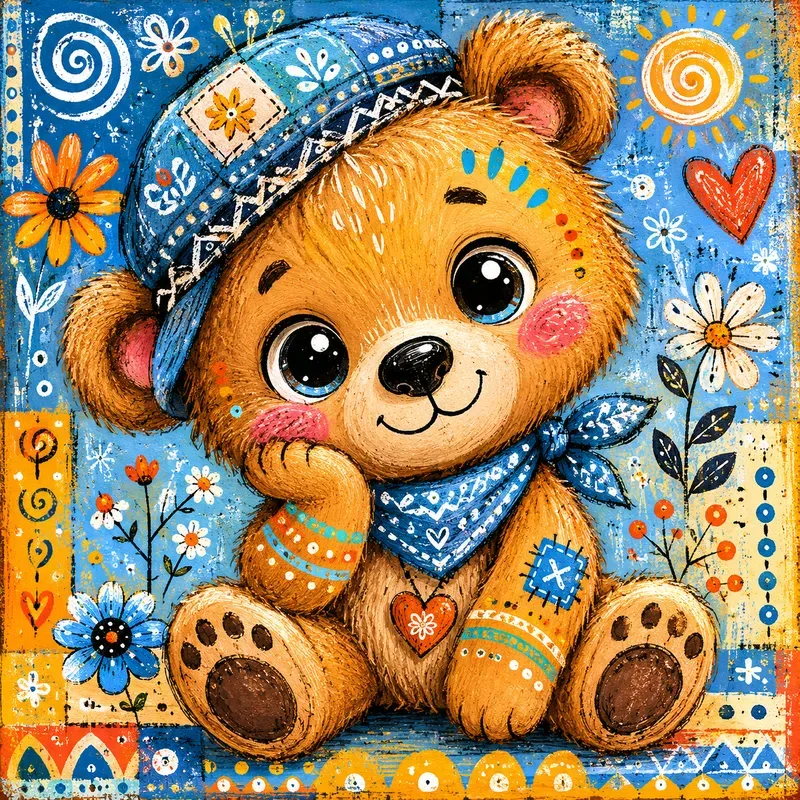 Whimsical Folk Art Animals