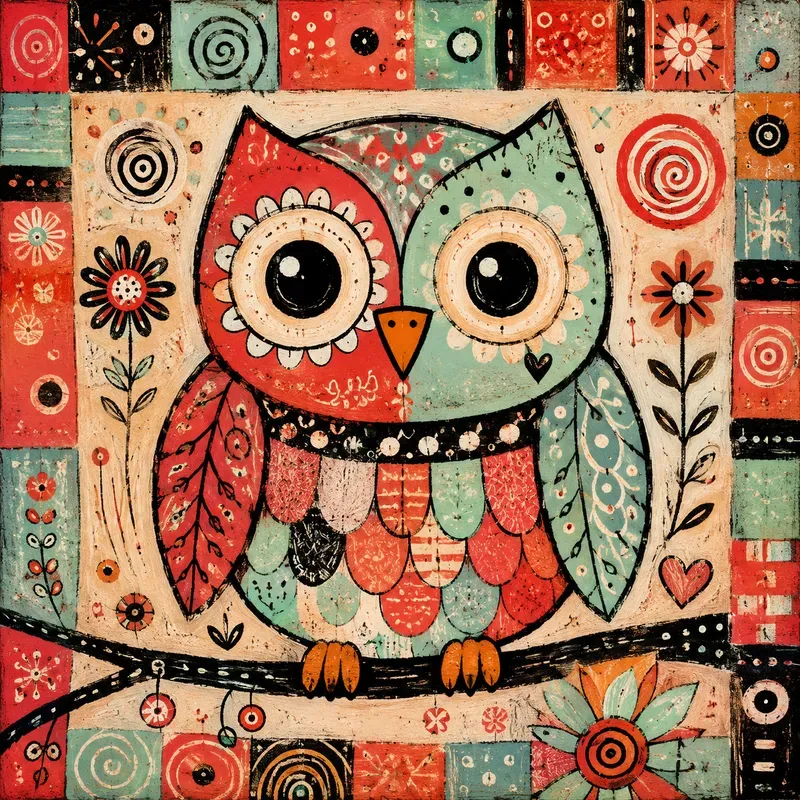 Whimsical Folk Art Animals